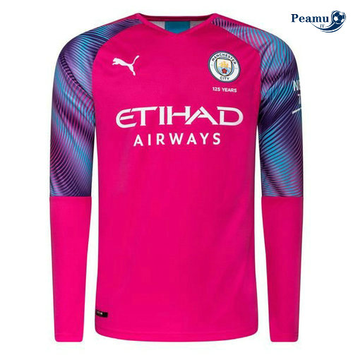 Maillot foot Manchester City Portiere Arancione Manche Longue 2019-2020