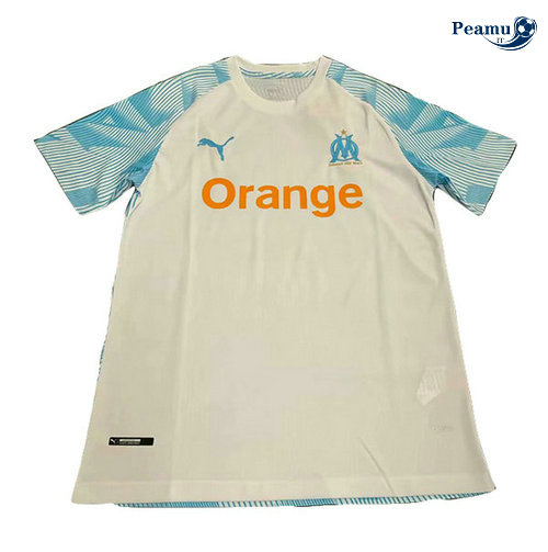 Maillot foot Marseille training Bianco/Bleu clair 2019-2020