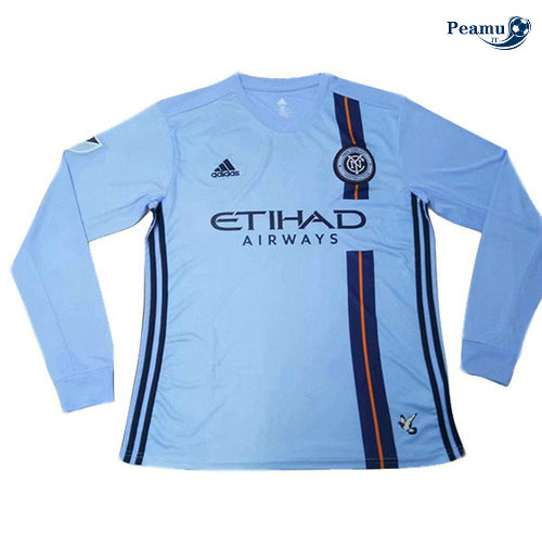 Maillot foot New York City Domicile Manche Longue Bleu clair 2019-2020