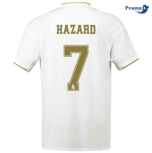 Maillot foot Real Madrid Domicile Bianco Hazard 7 2019-2020