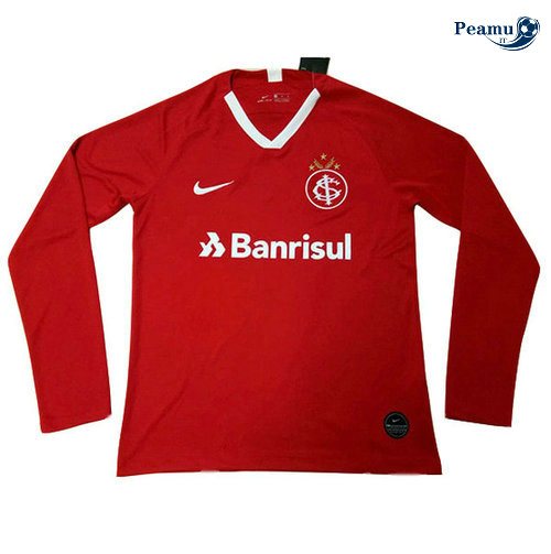 Maillot foot SC Internacional Domicile Manche Longue Rouge 2019-2020