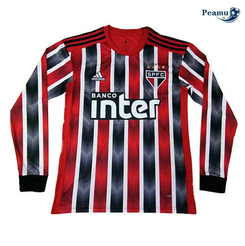 Maillot foot Sao Paulo Exterieur Manche Longue Rouge 2019-2020