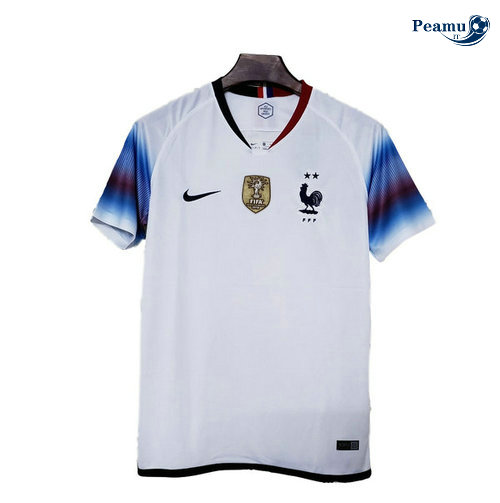 Maillot foot France Exterieur Bianco/Bleu clair 2019-2020