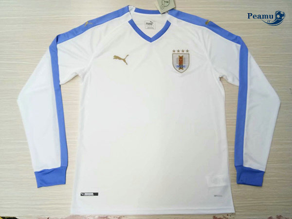Maillot foot Uruguay Exterieur Manche Longue Bianco 2019-2020