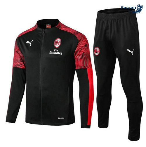 Veste Survetement AC Milan Noir 2019-2020