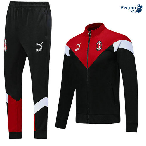 Veste Survetement AC Milan Noir/Rouge/Bianco 2019-2020