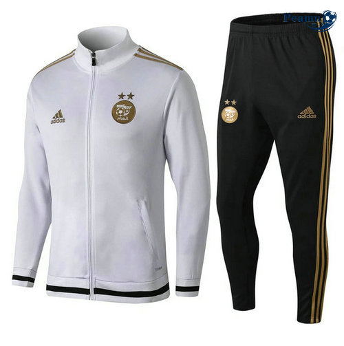 Veste Survetement Algérie Bianco/Noir 2019-2020