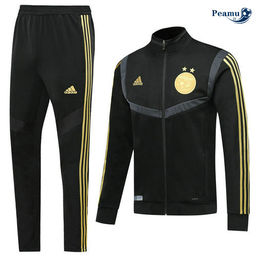 Veste Survetement Algérie Noir 2019-2020 Collo Alto
