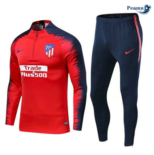 Survetement Atletico Madrid Rouge Bleu clair 2019-2020