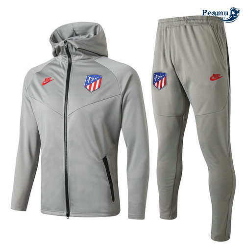 Survetement - Sweat à capuche Atletico Madrid Gris 2019-2020