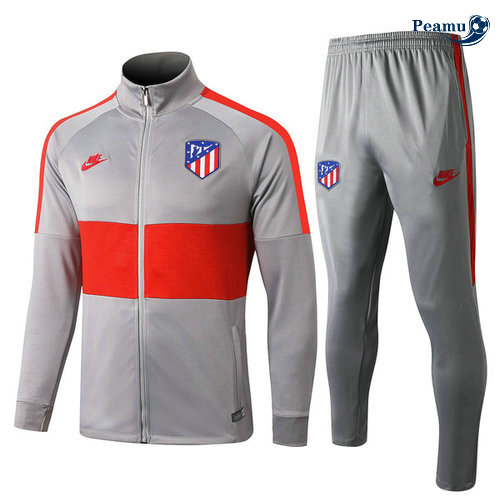 Veste Survetement Atletico Madrid Gris/Rouge 2019-2020