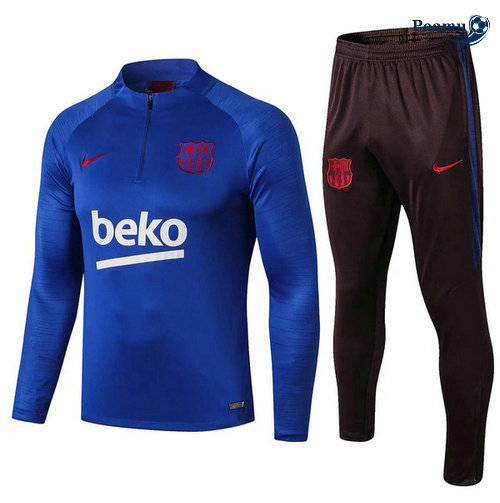 Survetement Barcelone beko Bleu clair 2019-2020 Sweat Zippe