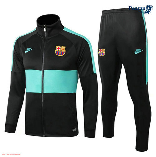 Veste Survetement Barcelone Noir 2019-2020 M082