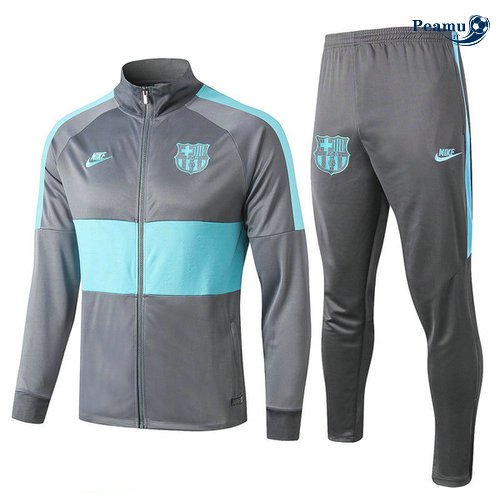 Veste Survetement Barcelone Gris 2019-2020