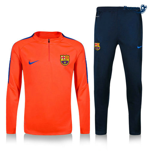 Survetement Barcelone Arancione/Bleu navy 2019-2020