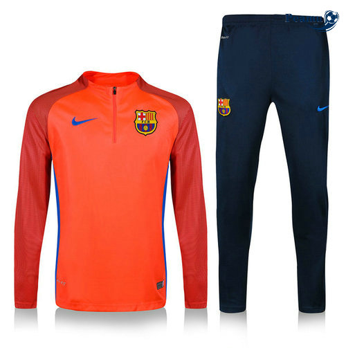 Survetement Barcelone Arancione/Bleu navy 2019-2020 M085