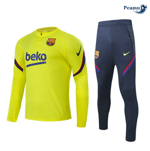 Survetement Barcelone Jaune 2020-2021