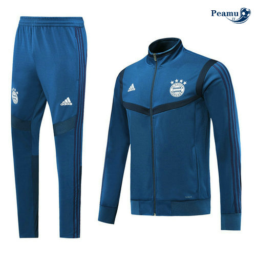 Veste Survetement Bayern Munich Bleu navy 2019-2020 M086