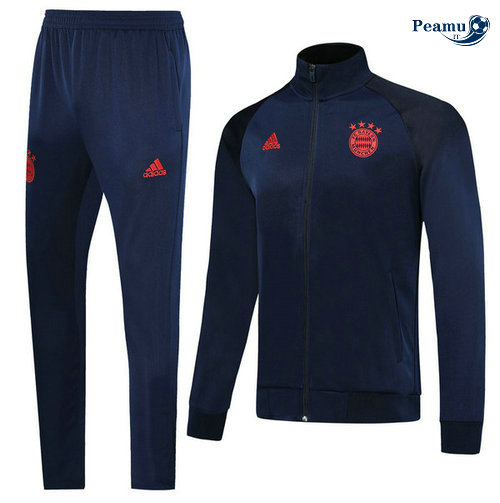 Veste Survetement Bayern Munich Bleu navy/Rouge 2019-2020
