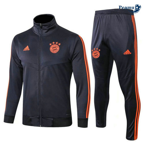 Veste Survetement Bayern Munich Bleu navy/Jaune 2019-2020