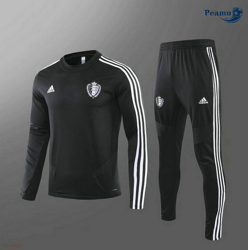 Survetement Belgique Noir/Bianco 2019-2020