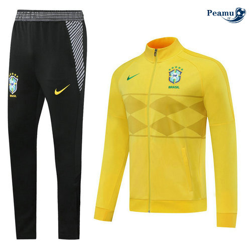 Veste Survetement Brésil Jaune 2020-2021