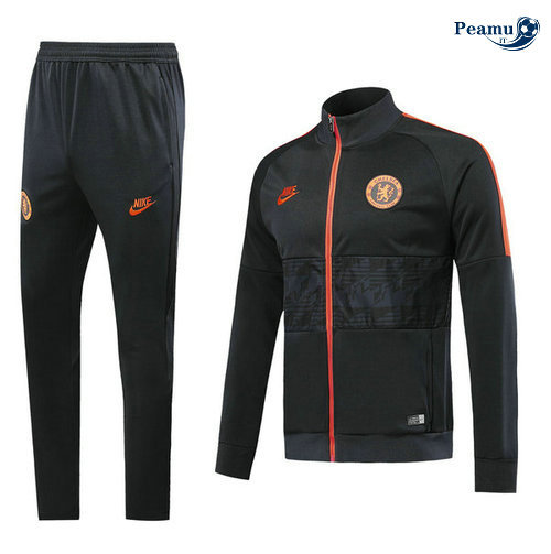 Veste Survetement Chelsea Noir 2019-2020 Collo Alto