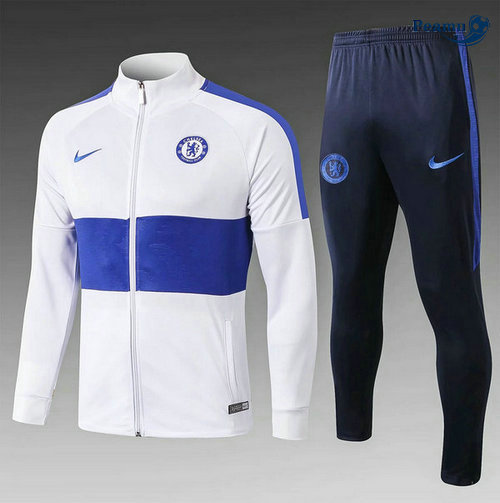 Veste Survetement Chelsea Bianco/Bleu navy 2019-2020