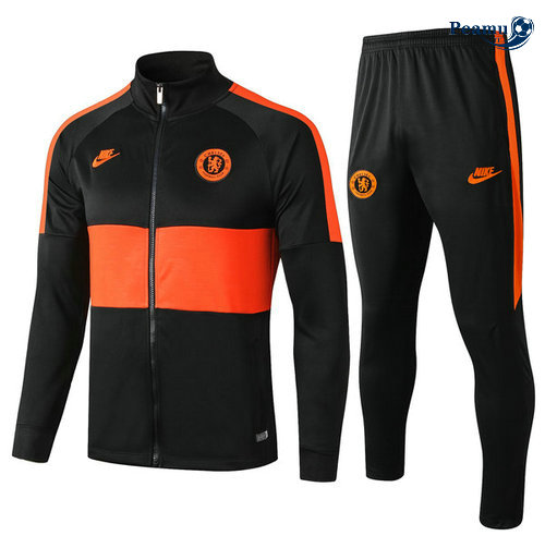 Veste Survetement Chelsea Noir/Jaune 2019-2020