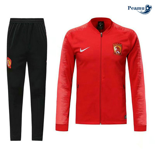 Veste Survetement Chine Rouge 2019-2020