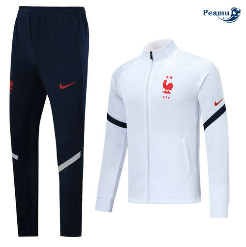 Veste Survetement France Bianco 2020-2021