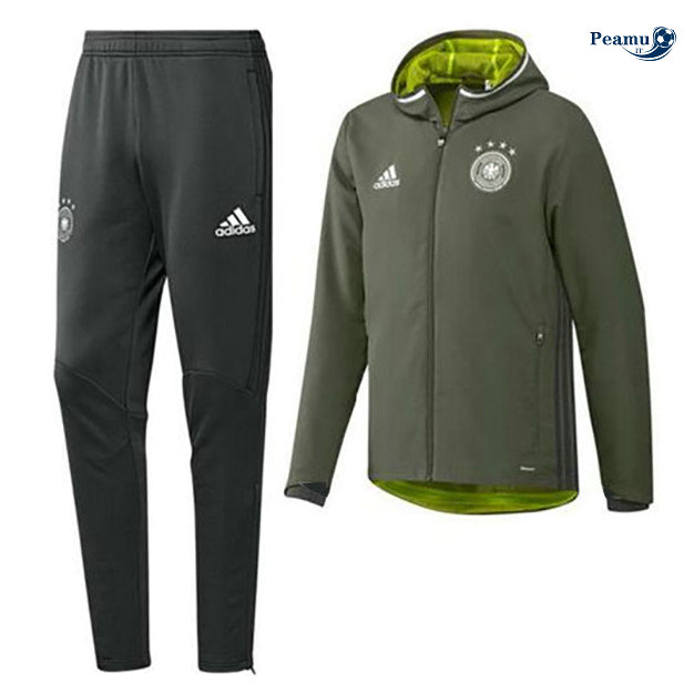 Veste Survetement con cappuccio Allemagne Verde Noiratre 2019-2020