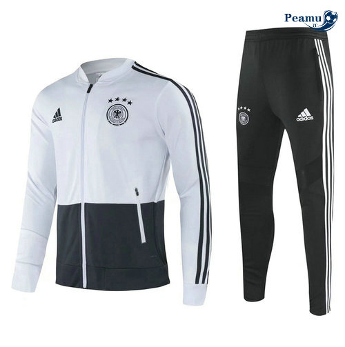 Veste Survetement Allemagne Bianco/Noir 2020-2021