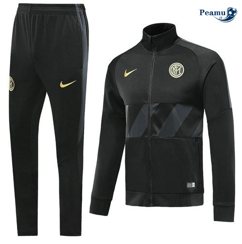 Veste Survetement Inter Milan Noir 2019-2020 Collo Alto