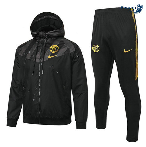 Veste Survetement A Vento Inter Milan Noir/Jaune 2019-2020
