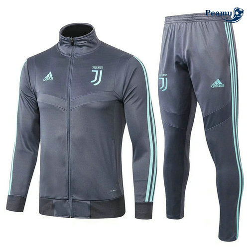 Veste Survetement Juventus Gris foncé/Verde 2019-2020