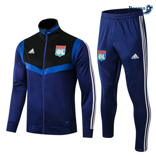 Veste Survetement Lyon Bleu navy 2019-2020 Collo Alto