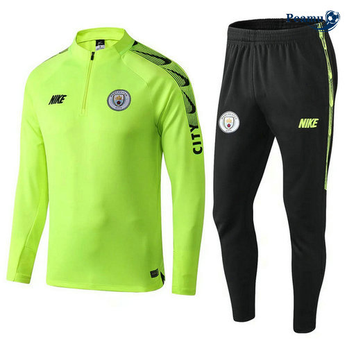 Survetement Manchester city Jaune/Verde 2019-2020