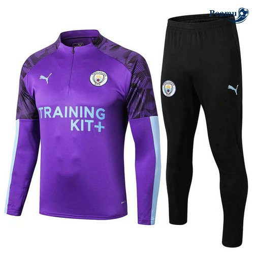 Survetement Manchester City Porpora Noir 2019-2020
