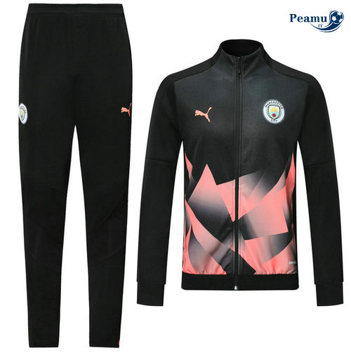 Veste Survetement Manchester City Noir/Rose 2019-2020
