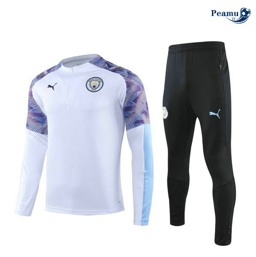 Survetement Manchester City Bianco/Noir 2019-2020