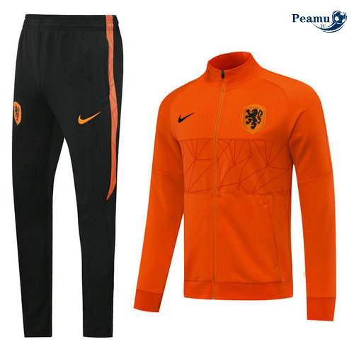 Veste Survetement Pays-Bas Orange 2020-2021