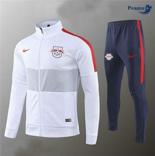 Veste Survetement RB Leipzig Bianco/Bleu navy 2019-2020