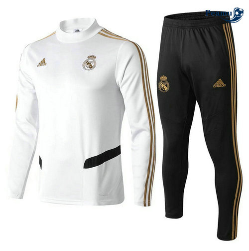 Survetement Real Madrid Bianco 2019-2020 Collo Alto