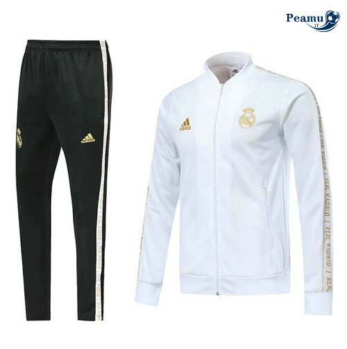 Veste Survetement Real Madrid Bianco 2019-2020