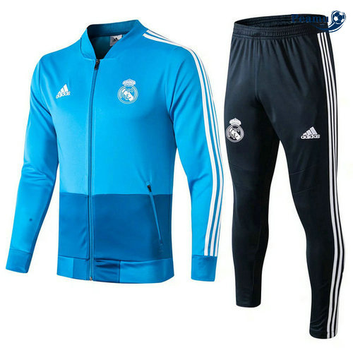 Veste Survetement Real Madrid Bleu clair 2019-2020
