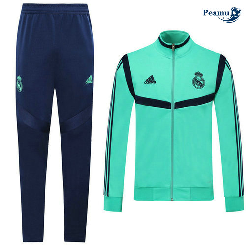 Veste Survetement Real Madrid Verde/Bleu clair 2019-2020