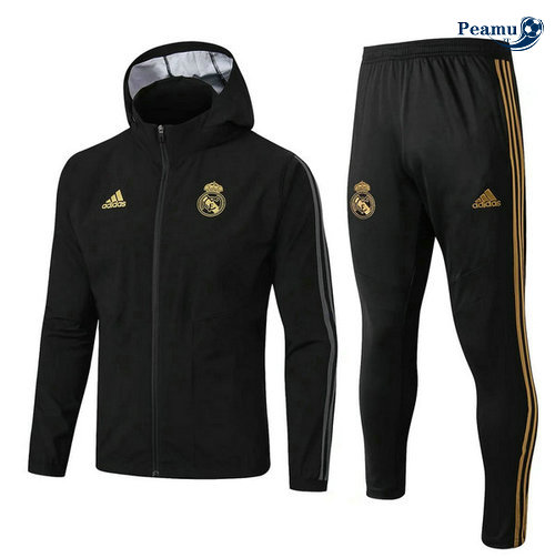 Veste Survetement A Vento Noir Real Madrid 2019-2020