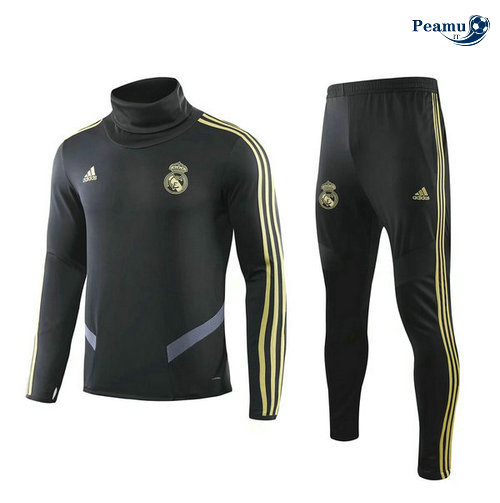 Survetement Noir Real Madrid 2019-2020 Collo Alto