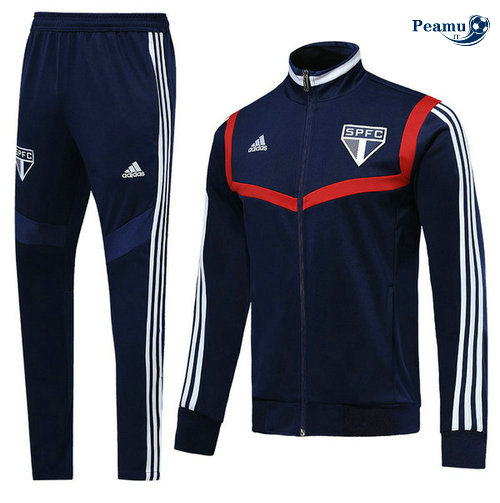 Veste Survetement Sao Paulo Bleu navy/Rouge 2019-2020